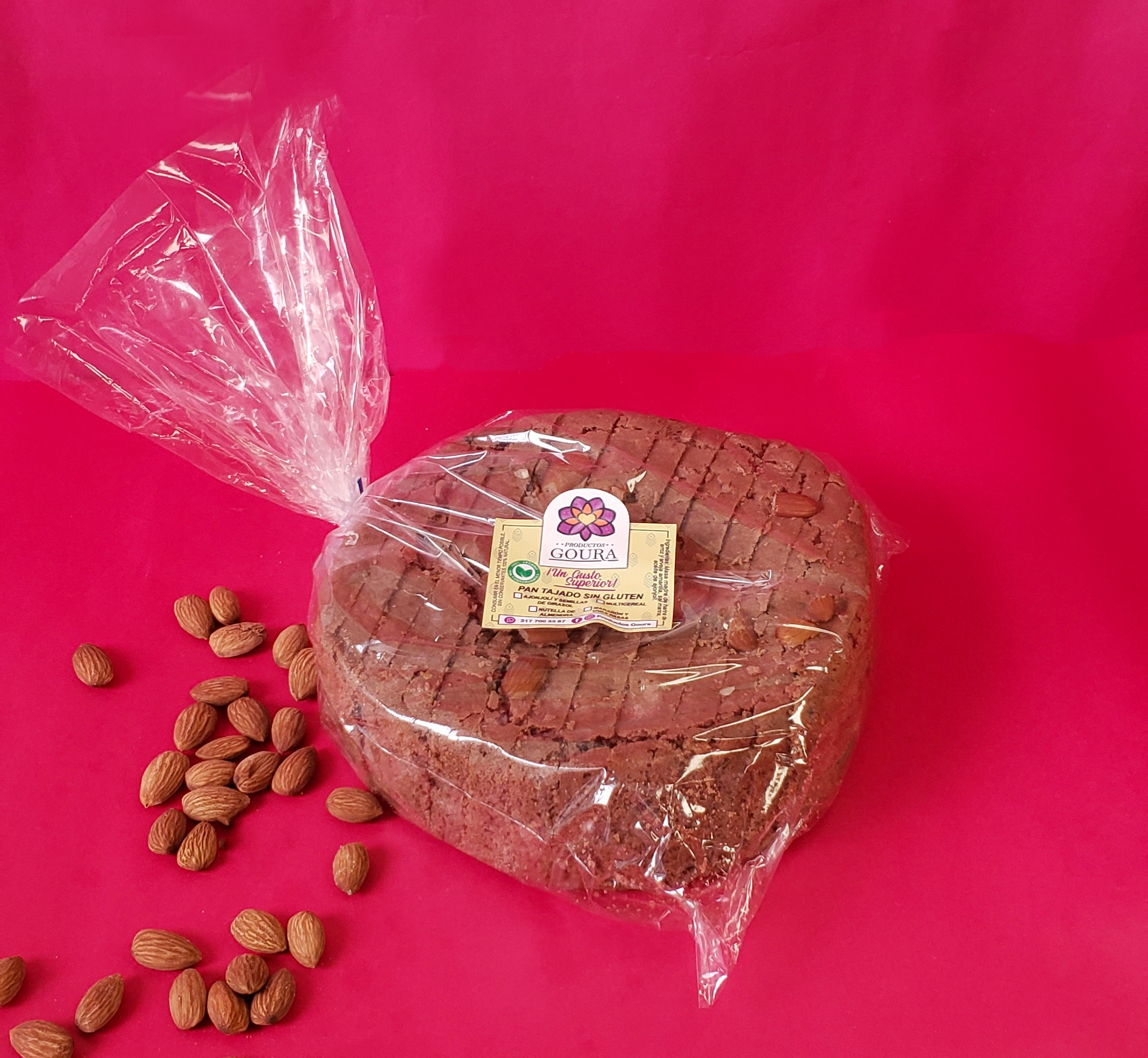 Pan de Arroz Masa Madre con Crema de Nueces 800 g